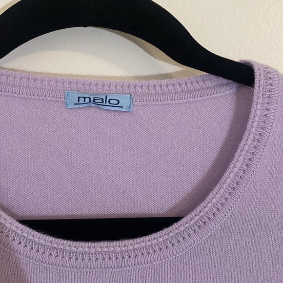 Malo 100% Cashmere Lilac Sweater Tank Vest Italian sz 44 US sz8 - Picture 7 of 7